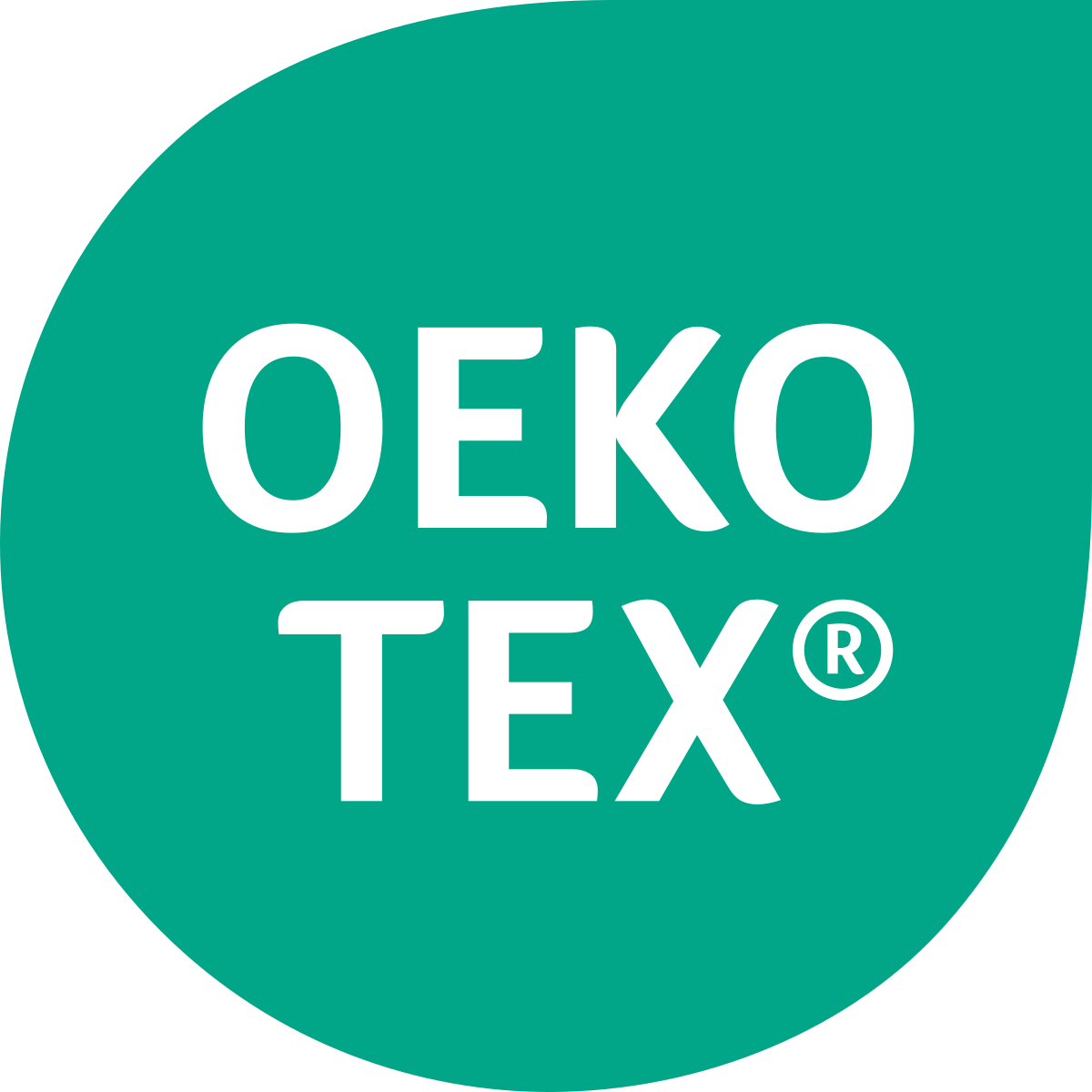 OEKO-TEX officielle logo, som Teknologisk Institut har tilladelse til at anvendes grundet vores status som den danske ko-tex partner